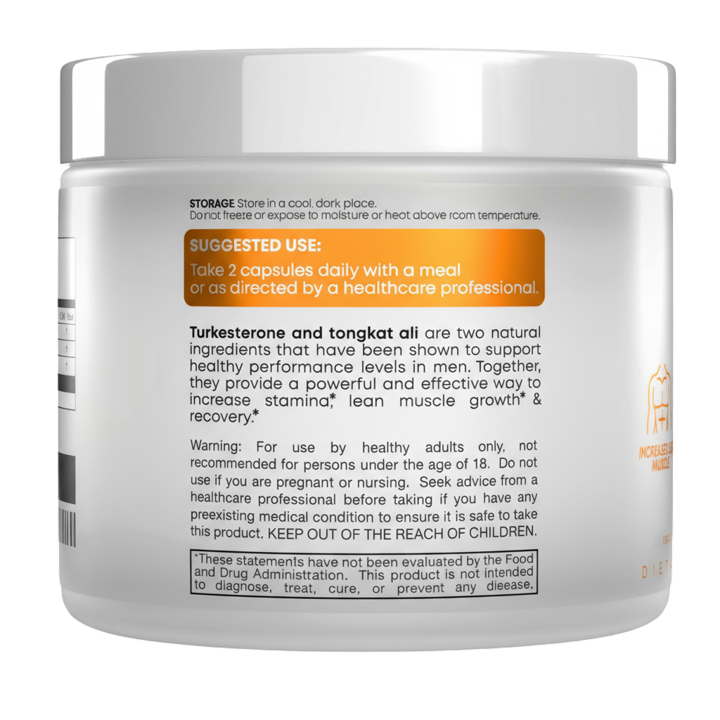 Turkesterone & Tongkat Ali Supplement 1000mg