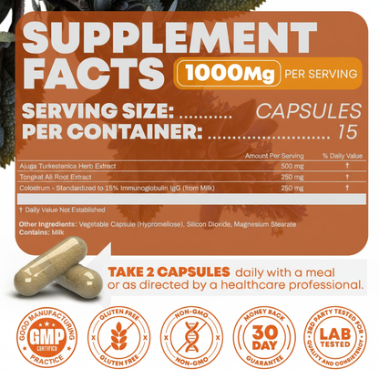 Turkesterone & Tongkat Ali Supplement 1000mg