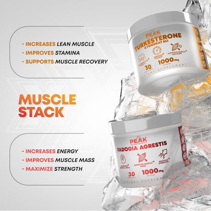 Alpha Muscle Stack – 2000mg Total Strength Formula | Turkesterone + Tongkat Ali + Fadogia Agrestis