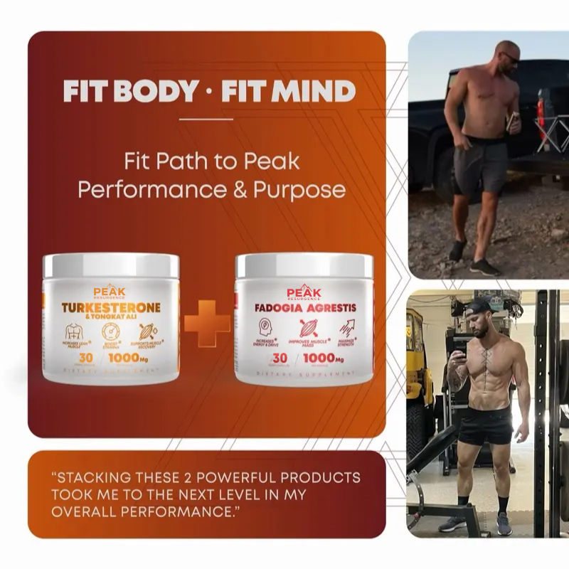 Alpha Muscle Stack – 2000mg Total Strength Formula | Turkesterone + Tongkat Ali + Fadogia Agrestis