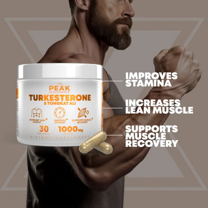 Alpha Muscle Stack – 2000mg Total Strength Formula | Turkesterone + Tongkat Ali + Fadogia Agrestis